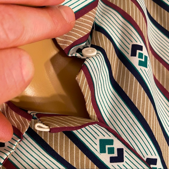 VINTAGE 70s ACT III BUTTON DOWN SHIRT - Picture 10 of 16